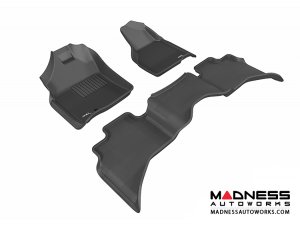 Dodge RAM 1500 Quad Cab Floor Mats (Set of 3) - Black by 3D MAXpider